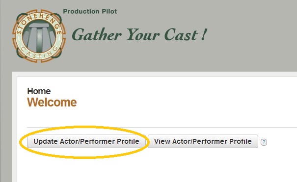 Updating your actor profile